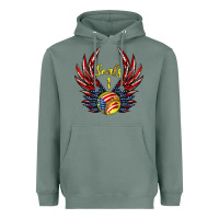 Sage angel wings softball Heavyweight Hoodie - Jasminsmagicworld