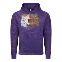 Cloud Purple Cowhide Wood Glitter Pattern Vintage Hoodie - Bettercallsaul