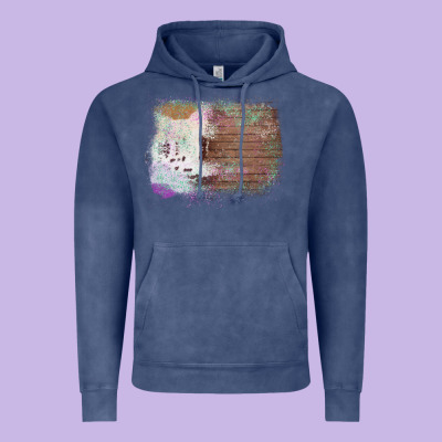Cowhide Wood Glitter Pattern Vintage Hoodie Designed By Bettercallsaul