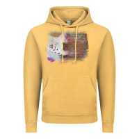 Vintage Mustard Cowhide Wood Glitter Pattern Vintage Hoodie - Bettercallsaul