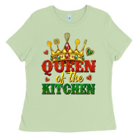 Matcha queen of the kitchen Ladies Tee - texasbilliewilder
