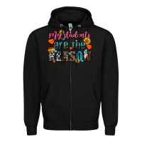 Black my students are the reason Zipper Hoodie - NancyCooperArtShop