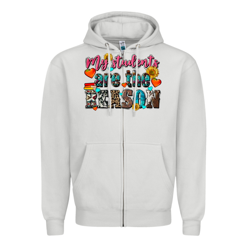 My Students Are The Reason Zipper Hoodie by NancyCooperArtShop | Teevron