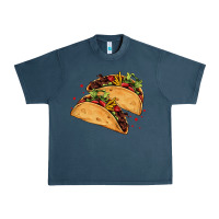 Midnight Navy mexican taco's Urban Heavy Tee - AdoDesignShop