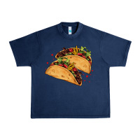 Navy mexican taco's Urban Heavy Tee - AdoDesignShop