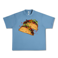 Pebble Blue mexican taco's Urban Heavy Tee - AdoDesignShop