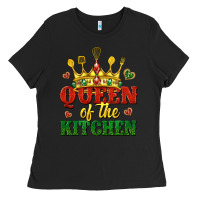 Black queen of the kitchen Ladies Tee - texasbilliewilder