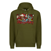 Army Green mooey christmas sunflower Premium Hoodie - JahusDesignShop