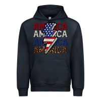 Navy America with lightning bold Urban Hoodie - CowGirlArtShop