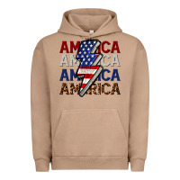 Pigment Burro America with lightning bold Urban Hoodie - CowGirlArtShop