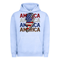 Pigment Grape Ice America with lightning bold Urban Hoodie - CowGirlArtShop