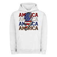 Pigment Lunar Rock America with lightning bold Urban Hoodie - CowGirlArtShop