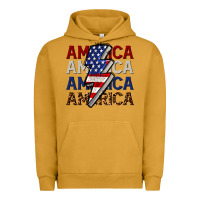 Pigment Peanut Butter America with lightning bold Urban Hoodie - CowGirlArtShop
