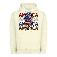 Pigment Pistachio America with lightning bold Urban Hoodie - CowGirlArtShop