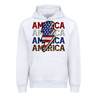 White America with lightning bold Urban Hoodie - CowGirlArtShop