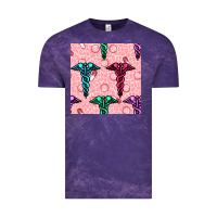 Cloud Purple Medicine Seamless Pattern Vintage Tee - BundleAndBundleShop