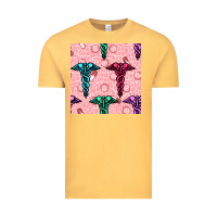 Vintage Mustard Medicine Seamless Pattern Vintage Tee - BundleAndBundleShop