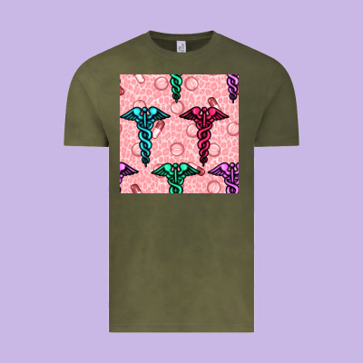 Medicine Seamless Pattern Vintage Tee Designed By Bundleandbundleshop
