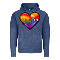 Vintage Denim love is love heart Vintage Hoodie - JahusDesignShop