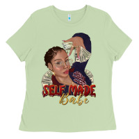 Matcha self made babe afro black woman Ladies Tee - texasbilliewilder