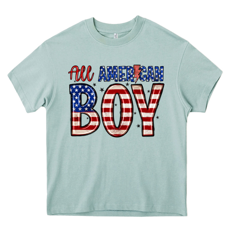 All American Boy Heavy Core Tee by Zillion Design Studio | Teevron
