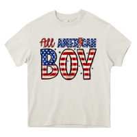 Cream all American boy Heavy Core Tee - Zillion Design Studio
