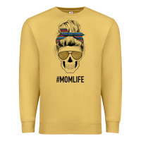 Antique Gold Western Glitter Aztec Patterned Mom Skull Premium Sweatshirt - Bettercallsaul