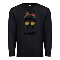 Black Western Glitter Aztec Patterned Mom Skull Premium Sweatshirt - Bettercallsaul