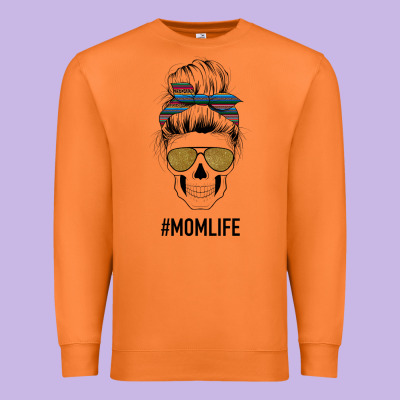 Western Glitter Aztec Patterned Mom Skull Premium Sweatshirt Designed By Bettercallsaul