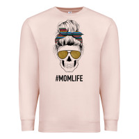 Pale Pink Western Glitter Aztec Patterned Mom Skull Premium Sweatshirt - Bettercallsaul
