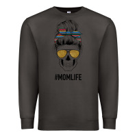 Smoke Western Glitter Aztec Patterned Mom Skull Premium Sweatshirt - Bettercallsaul