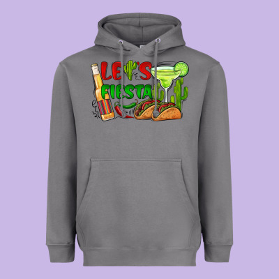 Let's Fiesta Taco And Beer Heavyweight Hoodie Designed By Barkaloodesign
