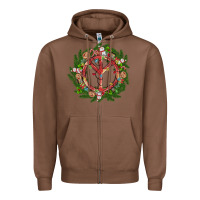 Chestnut Christmas peace Zipper Hoodie - MaliasSmallBusiness