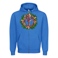 True Royal Christmas peace Zipper Hoodie - MaliasSmallBusiness