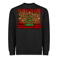 Black Christmas trees Heavyweight Sweatshirt - AdoDesignShop