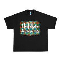 Black autism awareness puzzle background Urban Heavy Tee - Artiststas