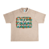 French Oak autism awareness puzzle background Urban Heavy Tee - Artiststas