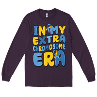 Plum in my extra chromosome era Long Sleeve Tee - MaliasSmallBusiness