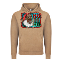 African American Santa Ho Ho Ho Vintage Hoodie | Teevron