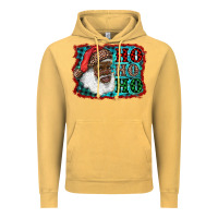 Vintage Mustard african american santa ho ho ho Vintage Hoodie - RanaPortraitStore