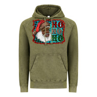Vintage Olive african american santa ho ho ho Vintage Hoodie - RanaPortraitStore