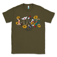 Army Green western love nurse Classic Tee - BarkalooDesign