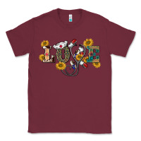 Burgundy western love nurse Classic Tee - BarkalooDesign