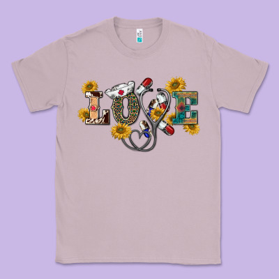 Western Love Nurse Classic Tee Designed By Barkaloodesign