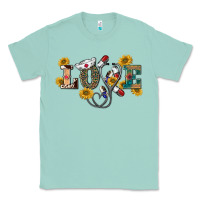 Seafoam western love nurse Classic Tee - BarkalooDesign