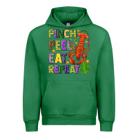 Emerald Pinch peel eat repeat crawfish Urban Hoodie - HowdyJamesFarm