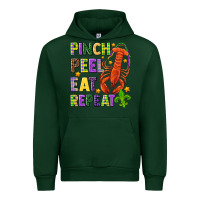 Forest Green Pinch peel eat repeat crawfish Urban Hoodie - HowdyJamesFarm