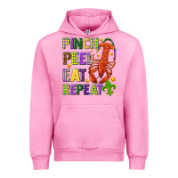 Fuchsia Pink Pinch peel eat repeat crawfish Urban Hoodie - HowdyJamesFarm