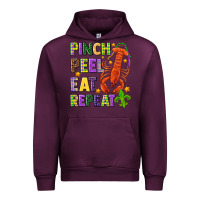 Mauve Wine Pinch peel eat repeat crawfish Urban Hoodie - HowdyJamesFarm