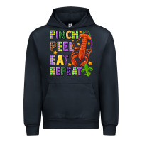 Navy Pinch peel eat repeat crawfish Urban Hoodie - HowdyJamesFarm